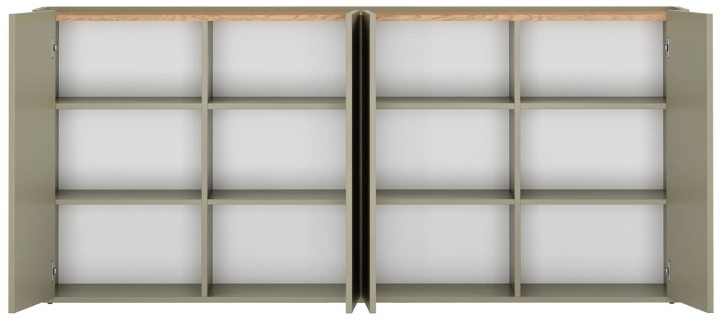 Komoda Elivo 200 cm - eukalyptus / dub baltic dune