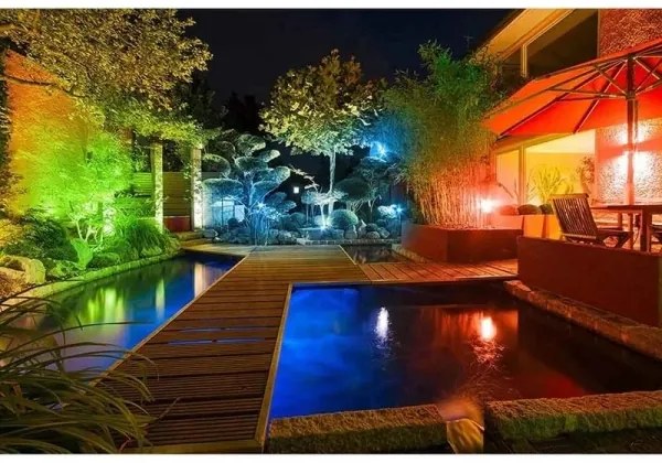 Müller-Licht - LED RGBW Stmievateľný vonkajší reflektor LED/10W/230V IP65 + DO