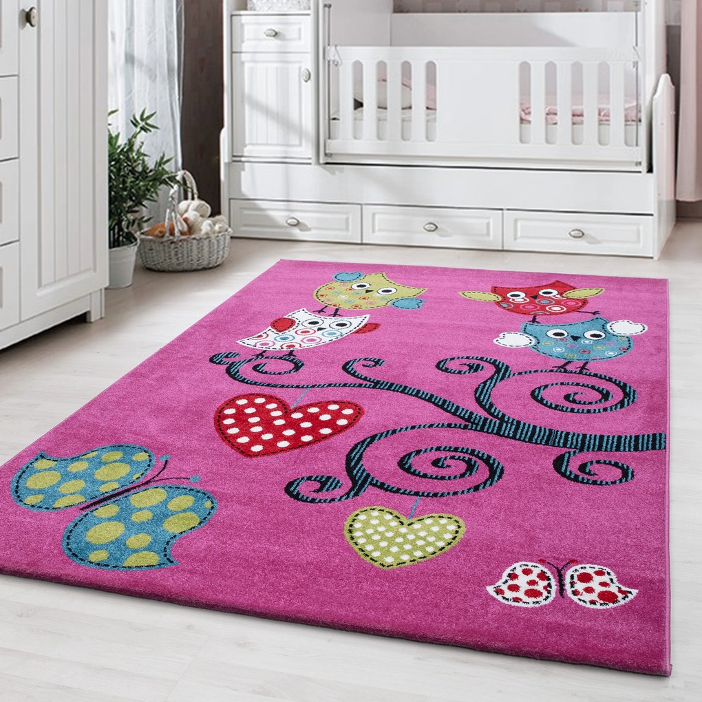 Ayyildiz, Kusový koberec Kids 420 lila, 160x230, fialová, detská izba