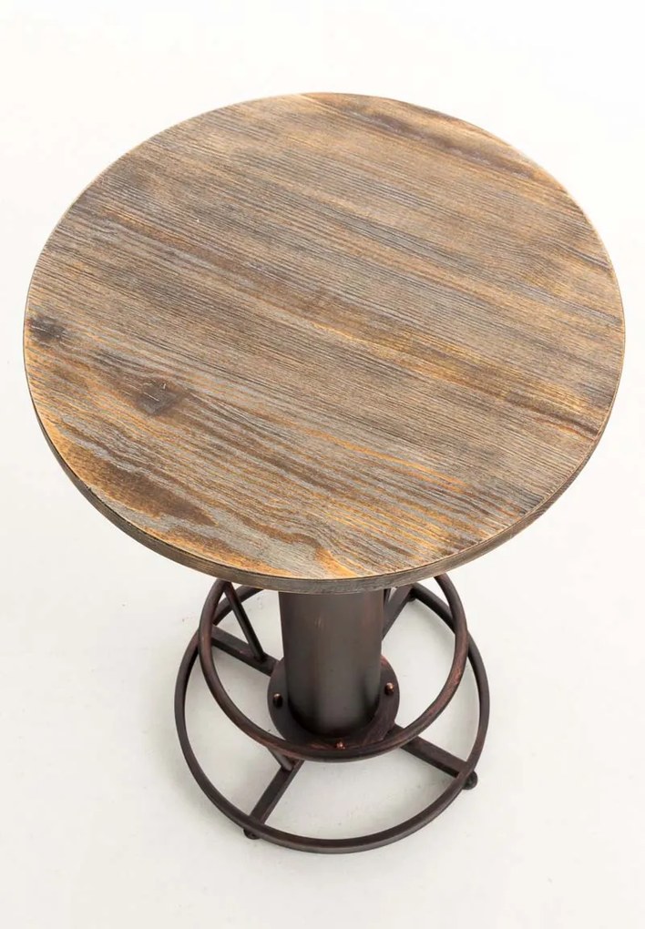 Kovový barový stôl Ruhr v industriálnom štýle - Bronzová