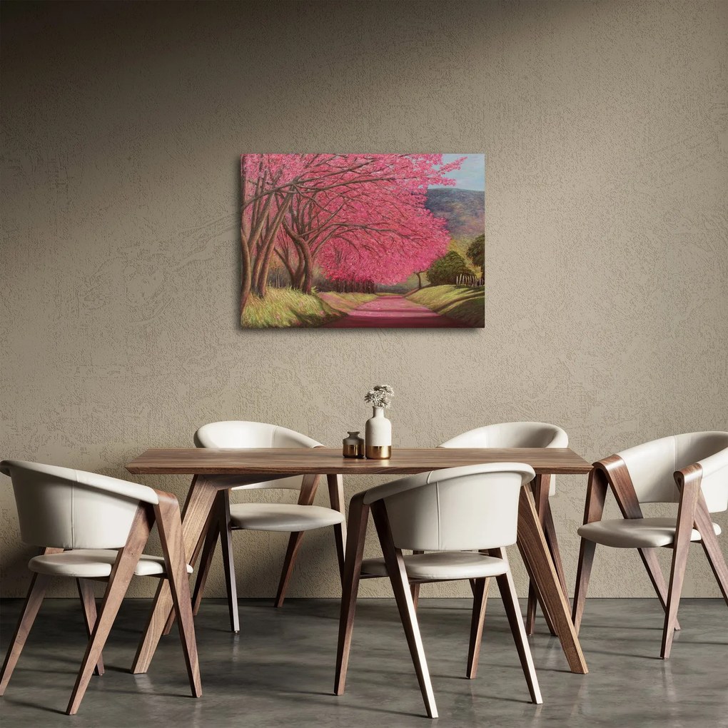 Obraz rozkvitnutých stromov (70x50 cm)