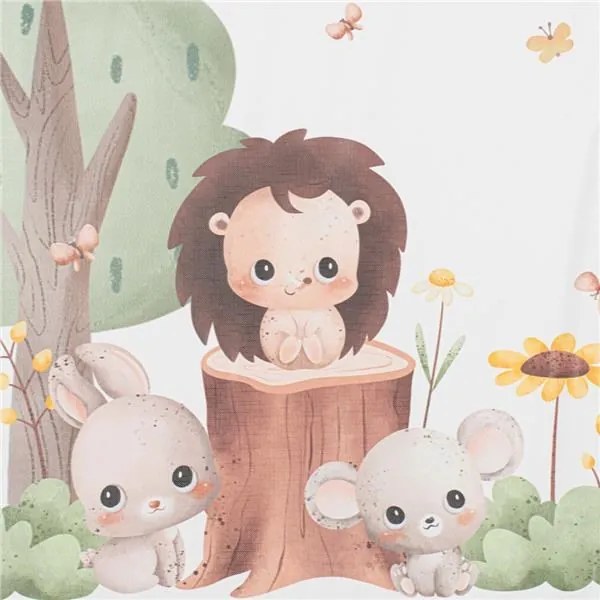 Prebaľovacia podložka Baby Mix Lesné zvieratká 47x70cm