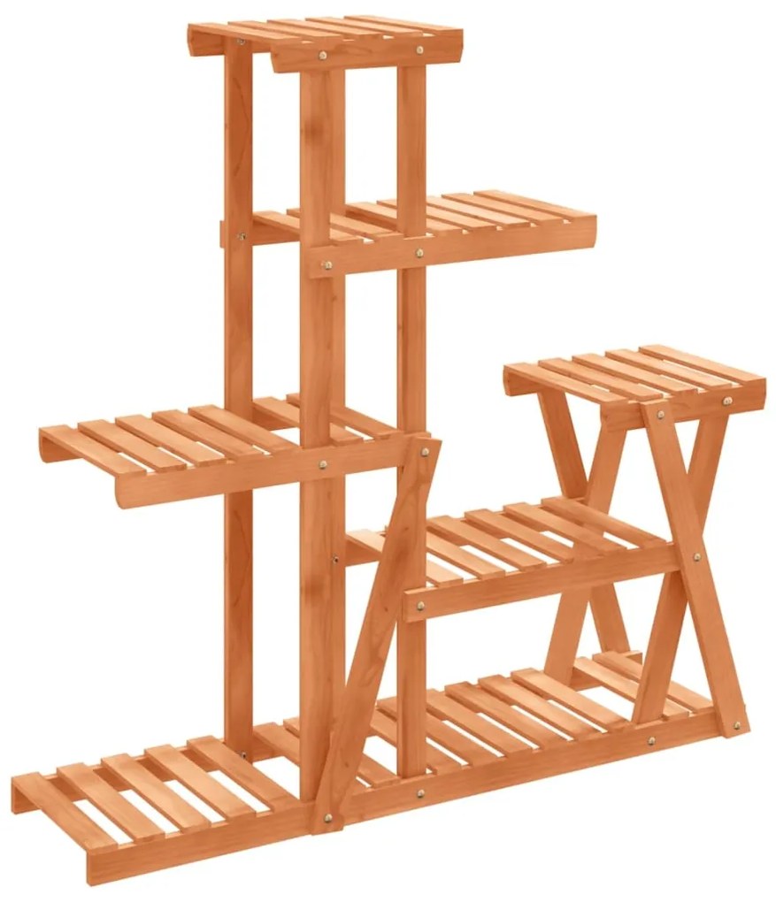 vidaXL Stojan na kvetiny 95x25x96 cm masívna jedľa
