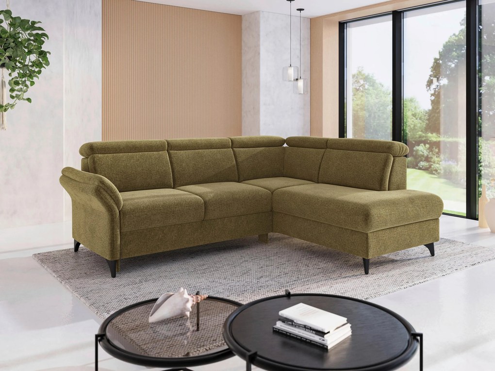 XXXLutz ROHOVÁ SEDAČKA, textil, olivovozelená Sit & More - Sedačky - 00014402583S