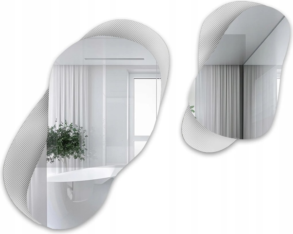 Dekoratívne zrkadlá na ornamentovom skle Luxora Gravelo 180 x 150 cm