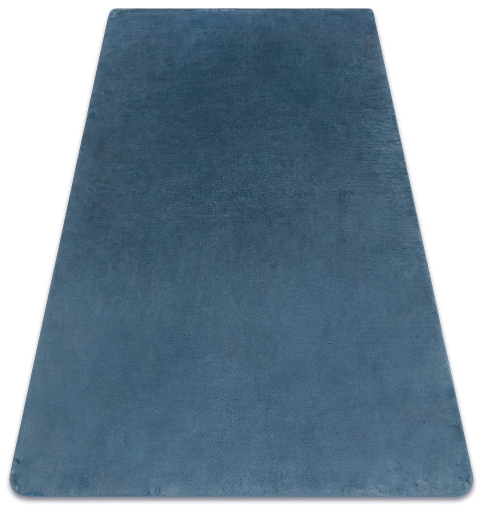 Koberec prateľný POSH Shaggy, plyšový, hrubý, protišmykový, modrý