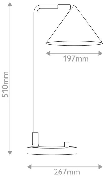 Alora Mood ALM-REMYCK-TL-GD - Stolná lampa REMYCK 1xE27/60W/230V zlatá