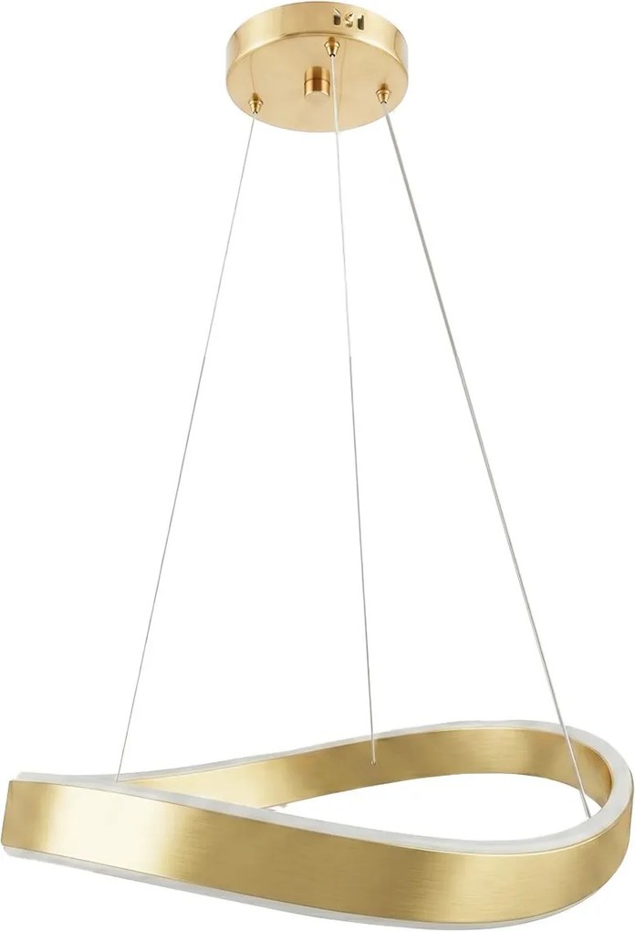 Toolight Toolight, LED závesné svietidlo, 40cm, 35W, 4000K, 3000lm, SWE065-CP, zlatá matná, OSW-20165