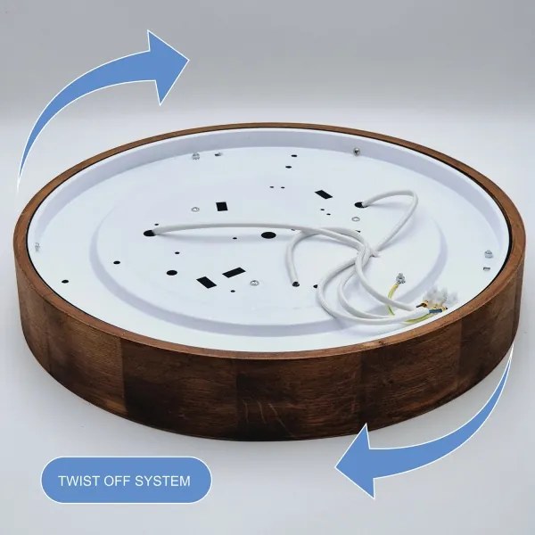 Brilagi - LED Stropné svietidlo CARVALHO 3xE27/60W/230V dub čerešňa pr. 47 cm