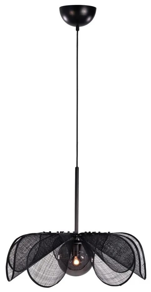 Markslöjd 108660 - Luster na lanku STYRKA 1xE27/40W/230V pr. 63 cm čierna