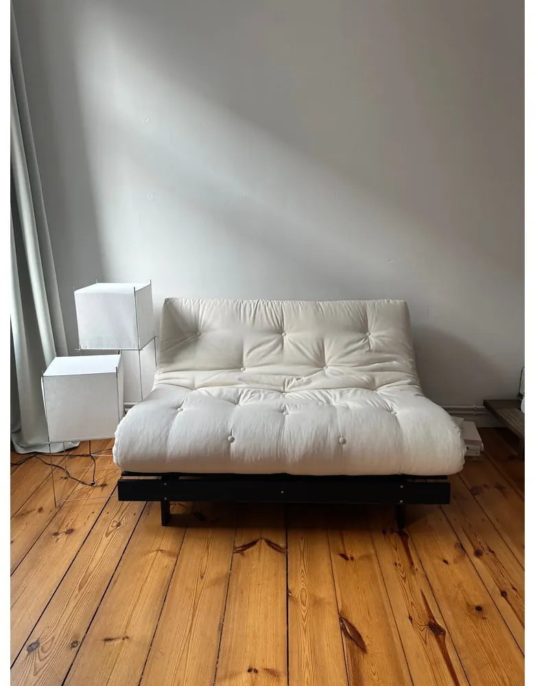 Hnedá rozkladacia pohovka 140 cm Roots Black Night – Karup Design