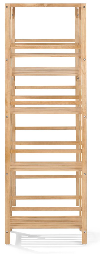 Regál s priestorom na pračku a  bočným prvkom