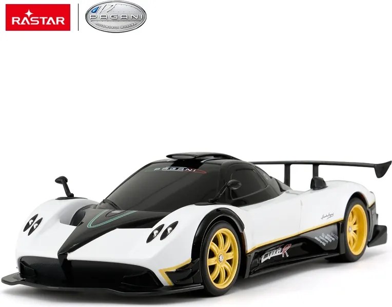 Rastar RC auto Pagani Zonda R 1:14 – rádiom riadené, biele, 33 cm, pre 6+