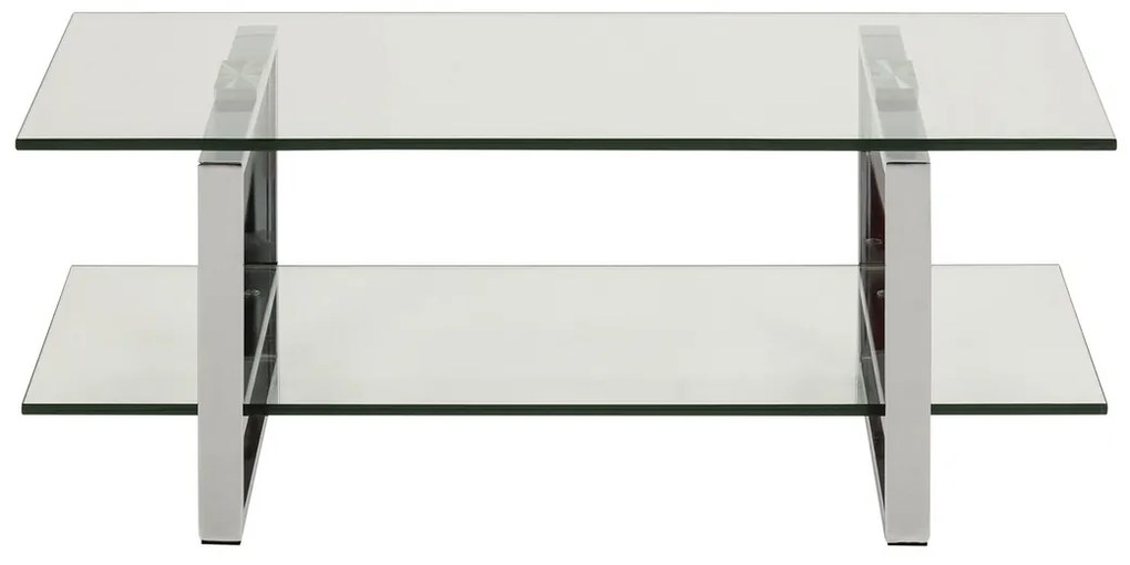 Štýlový TV stolík Akamu, chrómová