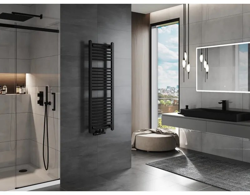 Mexen Mars, vykurovacie teleso 1200 x 400 mm, 439 W, čierna, W110-1200-400-00-70