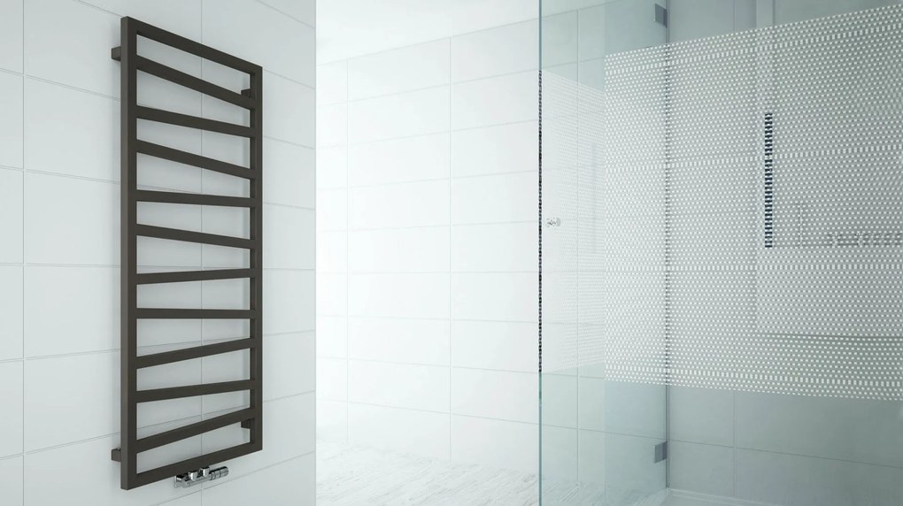 Terma Zigzag 1070x500 kombinovaný radiátor RAL9005 Pololesk Z8