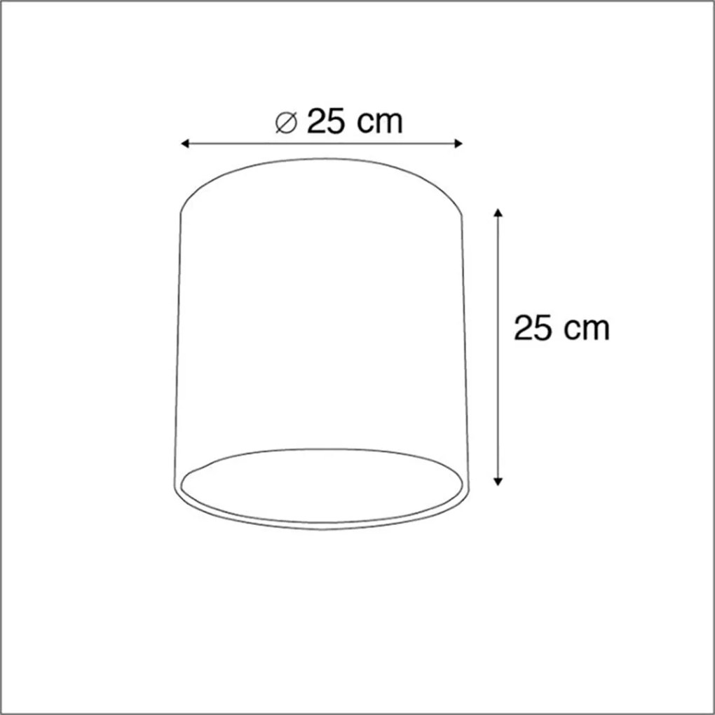 Lampa tienidlo z látky biele 25/25/25