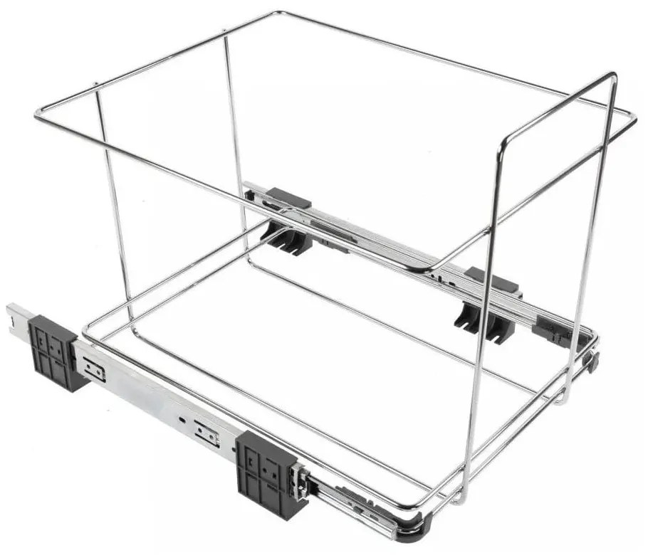 Sivý vstavaný plastový odpadkový kôš na triedený odpad 42+42 l Ecofil – Elletipi