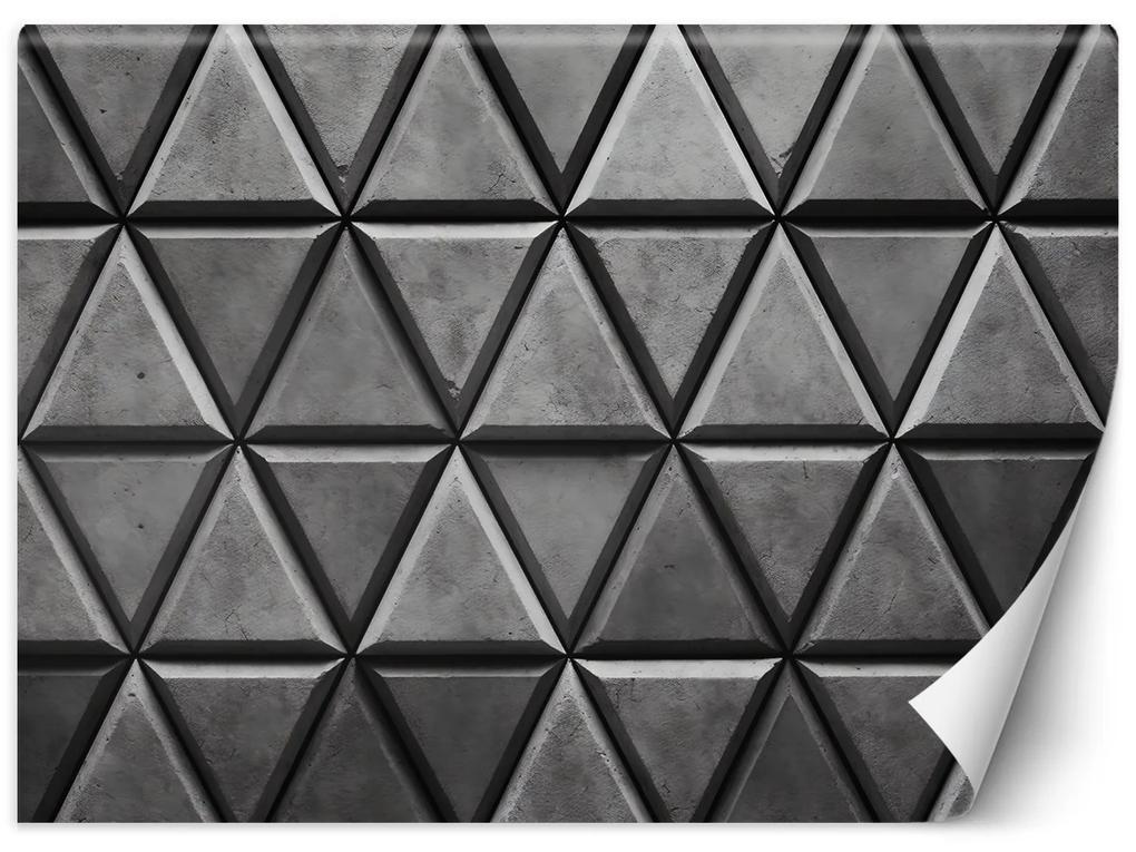 Gario Fototapeta Betónové trojuholníkové vzory Materiál: Vliesová, Rozmery: 200 x 140 cm