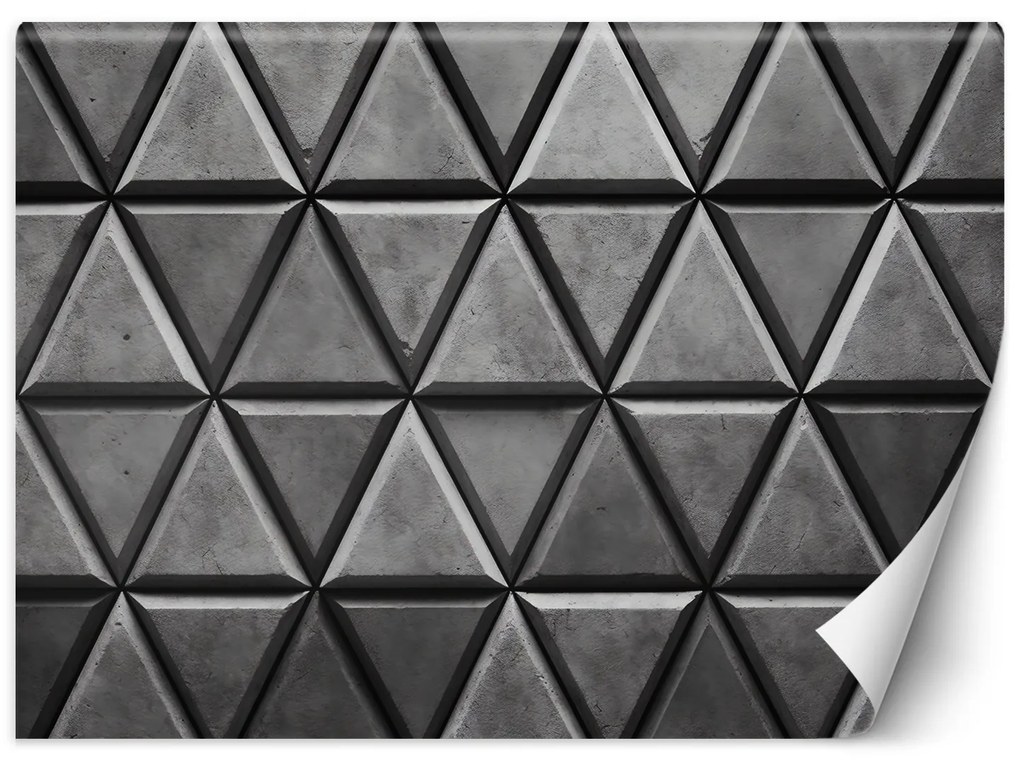 Gario Fototapeta Betónové trojuholníkové vzory Materiál: Vliesová, Rozmery: 250 x 175 cm