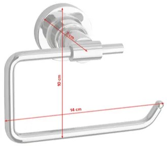 Držiak toaletného papiera Tesa Luup kov chróm 40287-00000-00, 1 ks