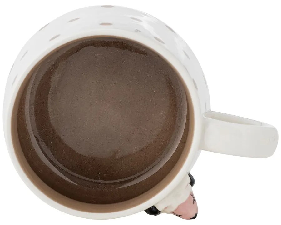 Biely keramický detský hrnček na kakao 370 ml Dolly – Bloomingville Mini