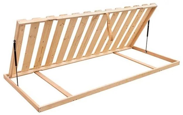 Pevný latkový rošt s bočným výklopom OSLO 200x90 cm