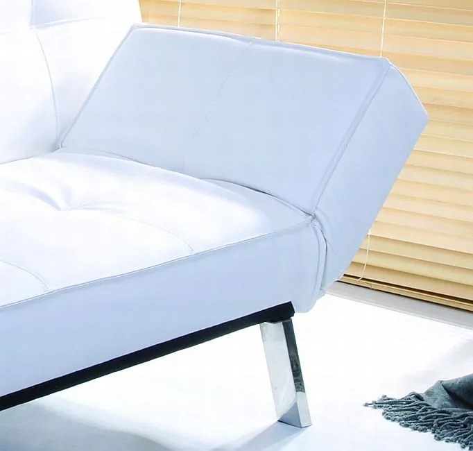 Pohovka Berlin, biela ekokoža