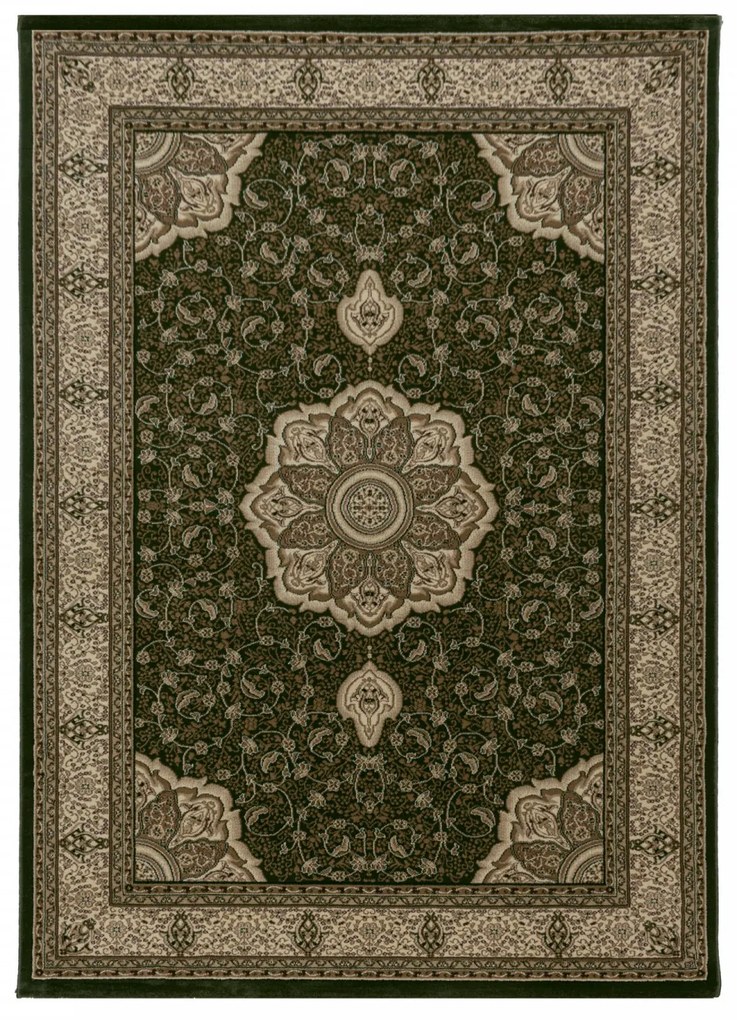 Kusový koberec Kashmir 2601 green, 80x150, zelená, obývacia izba, Ayyildiz
