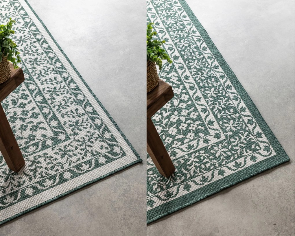 ELLE Decoration koberce Kusový koberec Gemini 106025 Green z kolekcie Elle – na von aj na doma - 80x150 cm