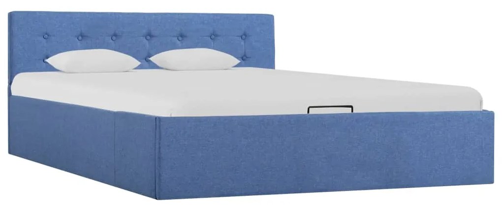 vidaXL Hydraulický posteľný rám+úložný priestor, látka 140x200 cm
