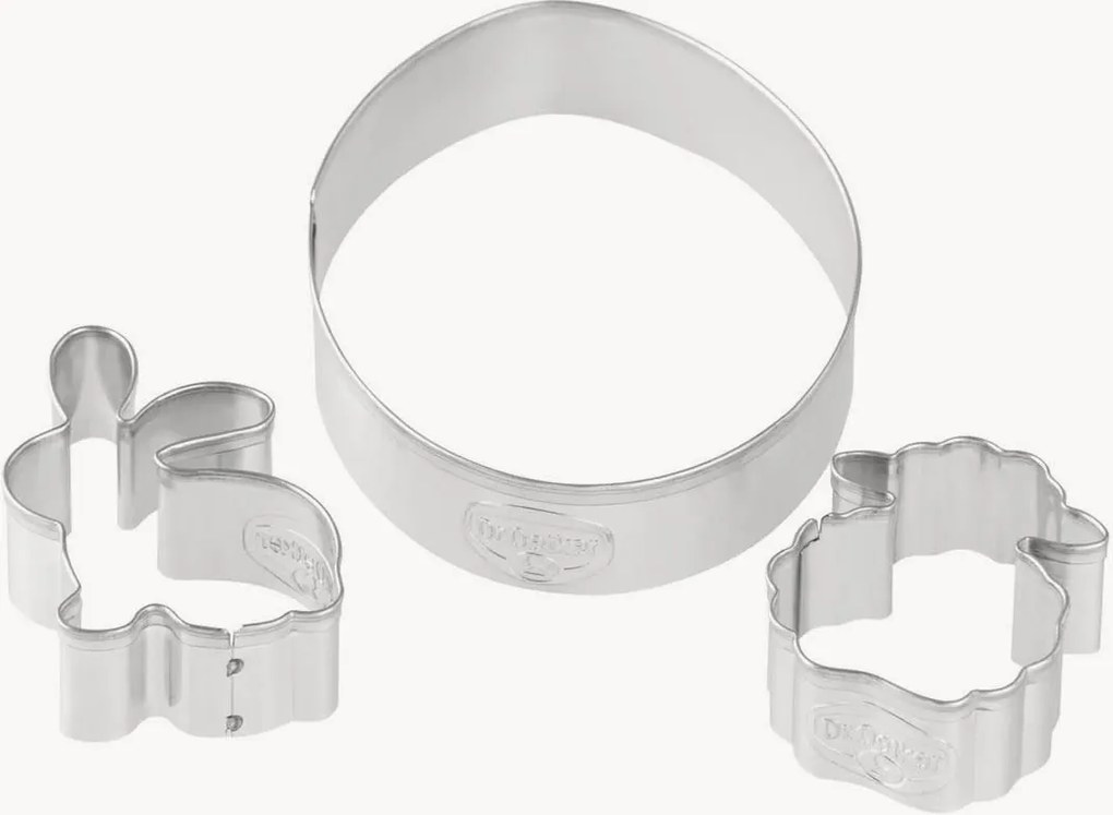 Vykrajovačky na sušienky Easter Egg, Bunny & Lamb, 3 ks