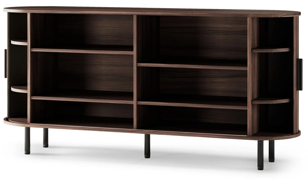 Komoda Gliss 160 cm ořech tmavý