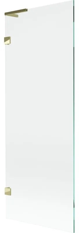 Mexen, Mexen Lunar L 1-krídlová vaňová zástena 70 x 150 cm, transparentná, zlatá - 897L-070-000-50-00