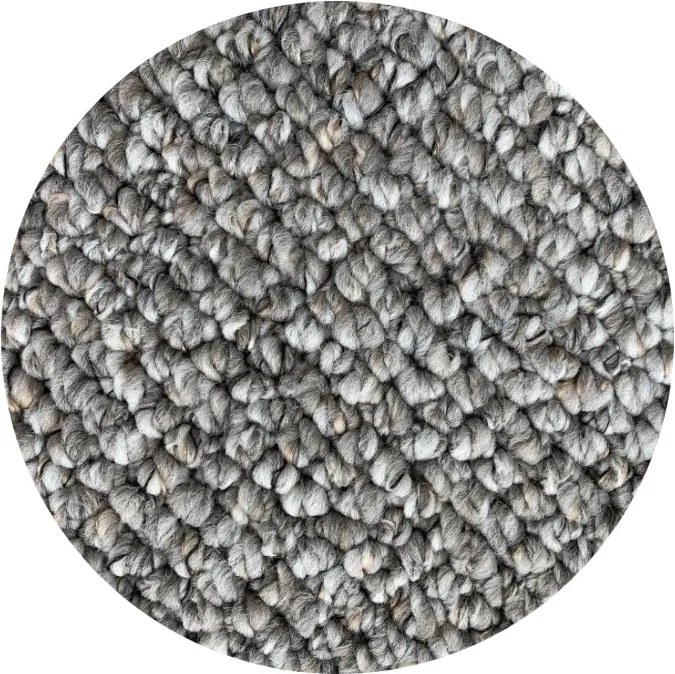 Vopi koberce Kruhový koberec Wellington sivý - 57x57 (průměr) kruh cm