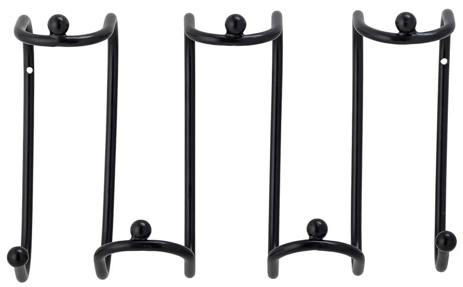 Čierny kovový nástenný vešiak Maltha – Bloomingville