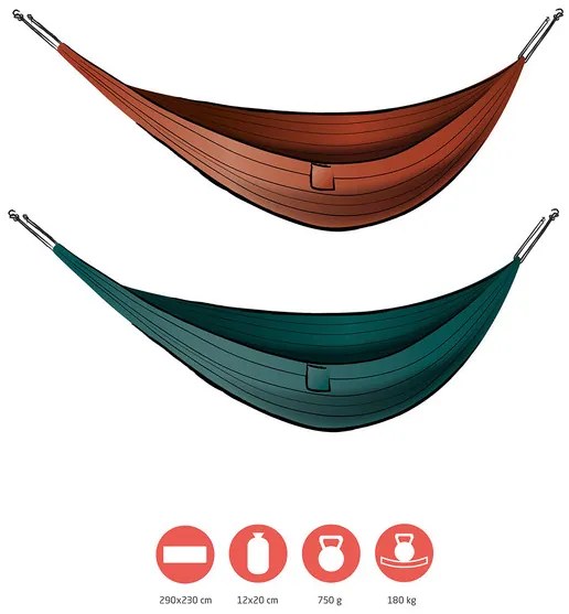 Grand Canyon Hojdacia sieť BASS HAMMOCK DOUBLE (storm)  (100343435)