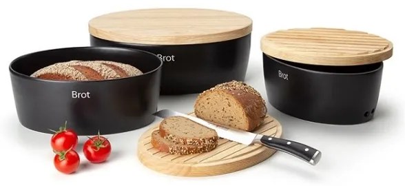 Continenta C3731 - Chlebník s vekom 27x20x13,5 cm gumovník