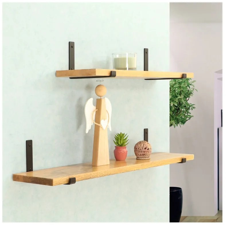 Polica na stenu s konzolou Rita 125 cm MANGO