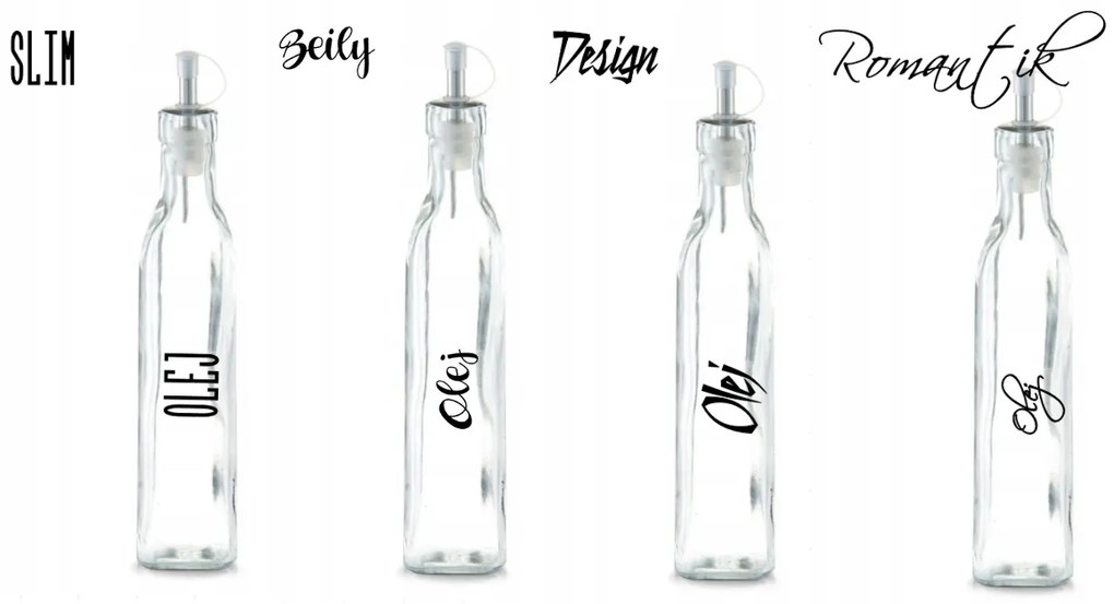 Fľaša na olej, ocot, s nálevkou - 500 ml, Zeller