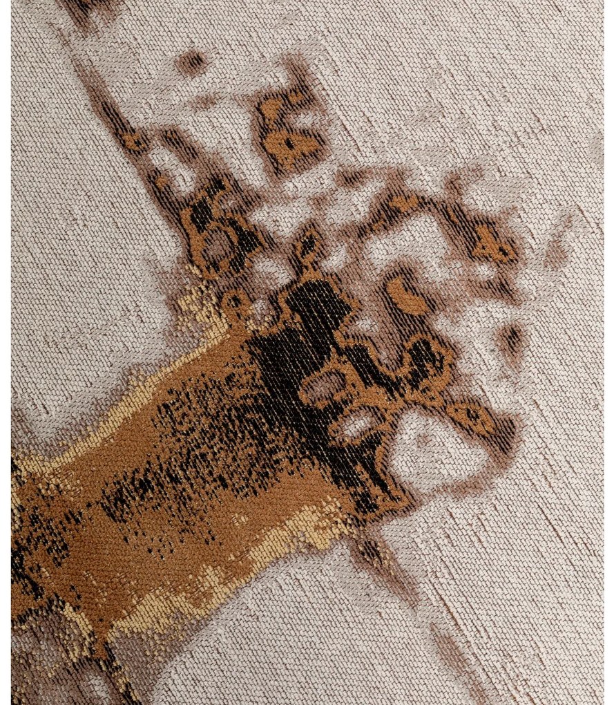 Abstract koberec sivý Ø200 cm