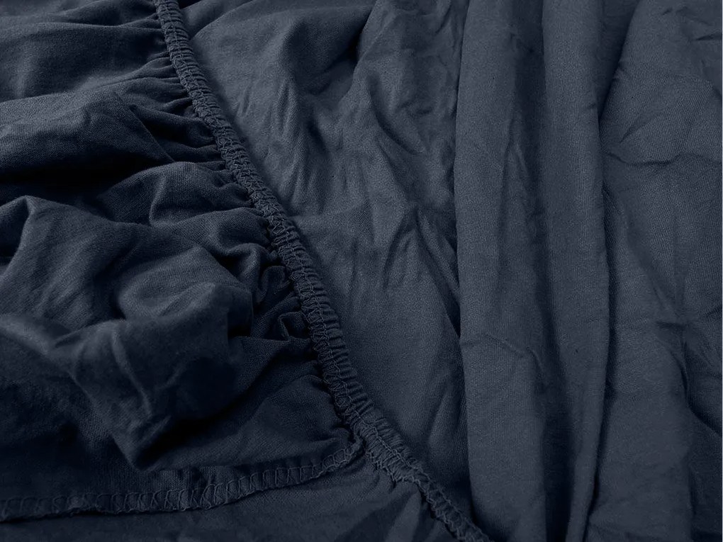 Jersey plachta s lycrou námornícky modrá 90 x 200 cm