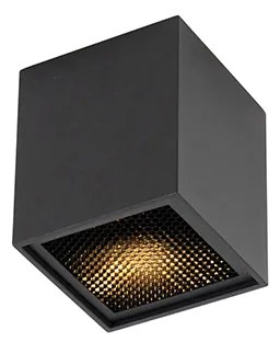Dizajnový prisadený reflektor čierny GU10 50mm - Qubo Honey