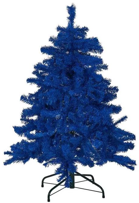 Vianočný stromček 120 cm modrý FARNHAM Beliani