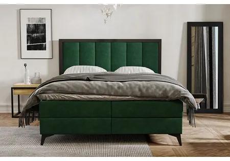 Čalúnená posteľ LOFT rozmer 140x200 cm Zelená