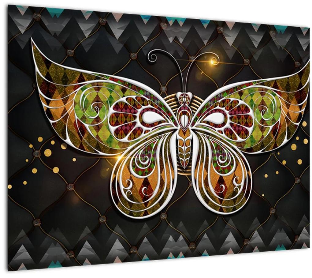 Obraz - Čarovný motýľ (70x50 cm)