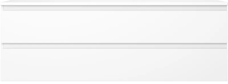 Mexen Orio, kúpeľňová skrinka pod umývadlo 140 cm s hornou časťou, 2 zásuvky, biela matná, 91A10-14047-2-BFFC01