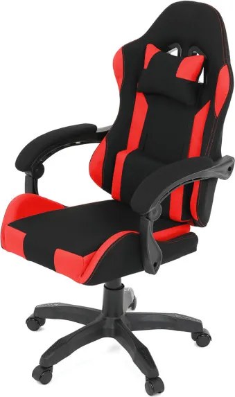 Herná stolička čierna / červená KA-R209 RED