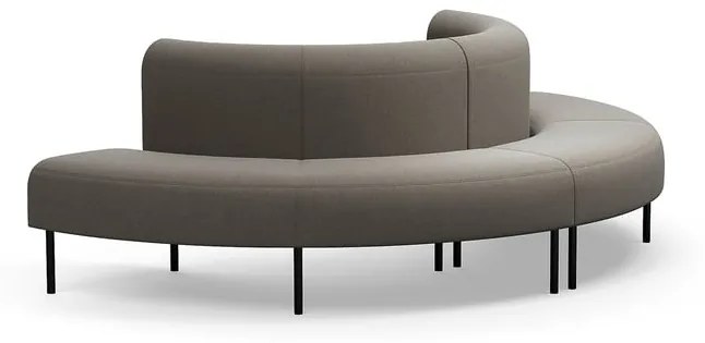 Pohovka VARIETY, vonkajší poloblúk, látka Pod CS, šedohnedá