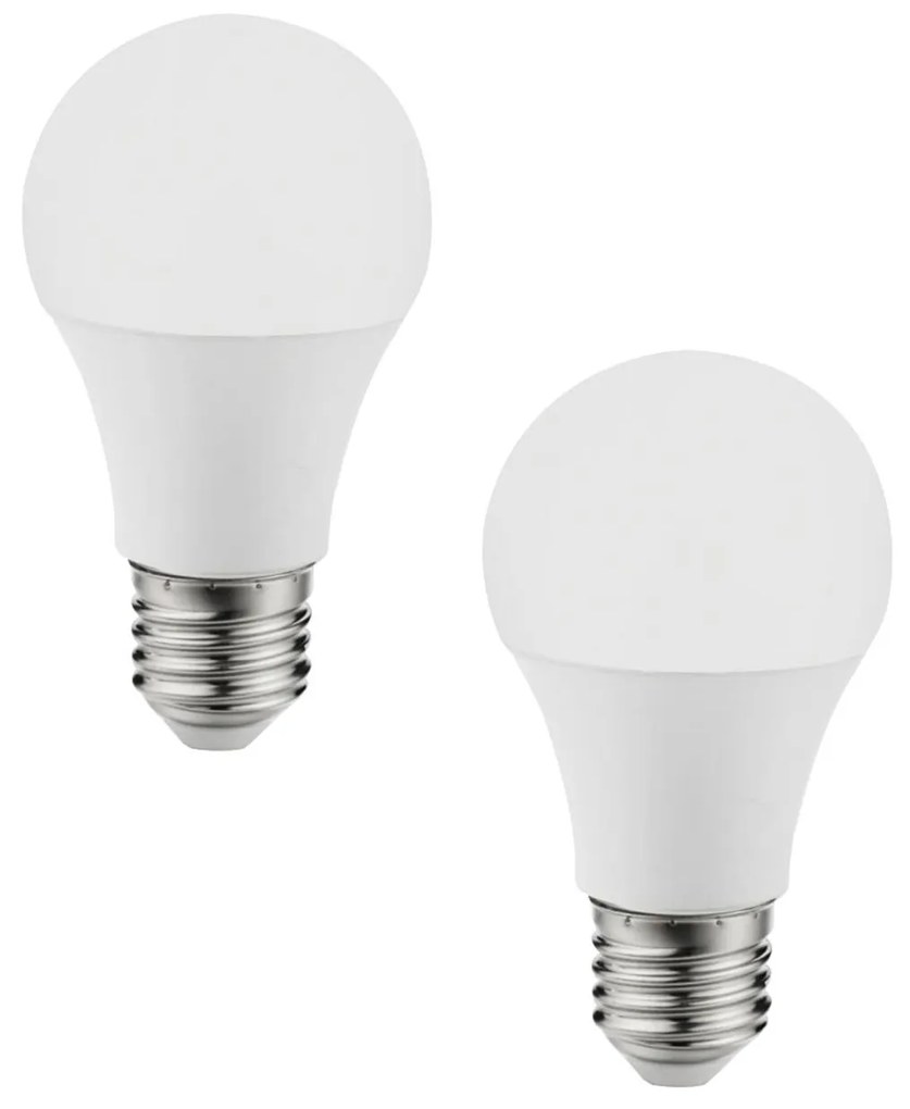 EGLO Sada 2 x LED žiarovka A60, E27, 9,5 W, 806 lm, neutrálna biela / denné svetlo